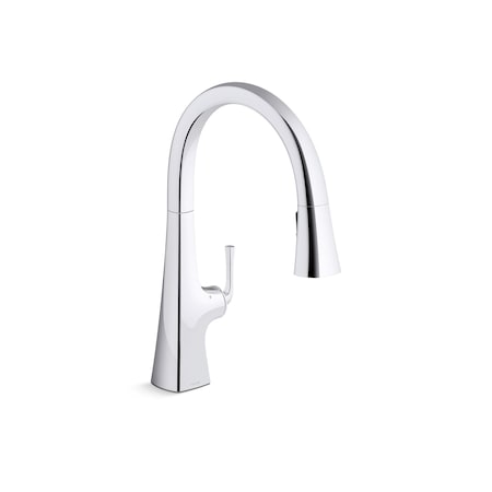 Kohler 0 in Mount, 1 Hole Kitchen Sink Faucet 22068-CP